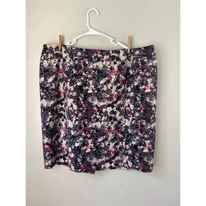 Talbots Woman 20W Floral‎ Print Pencil Skirt Career Workwear Indiesleeve Boho